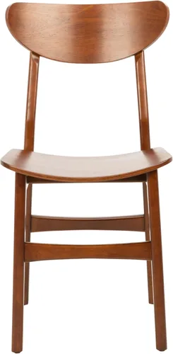 Miniatura 6 de SAFAVIEH Furniture Lucca - Juego de 2 sillas de comedor retro, nogal - madera - Diseño tapizado de mediados de siglo - Ideal para comedor, cocina