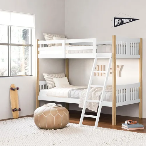 Miniatura 16 de Storkcraft Caribou Litera Twin sobre Twin (Gris) - Certificado GREENGUARD Gold, Literas Twin para Niños, Se Convierte en 2 Camas Twin Individuales