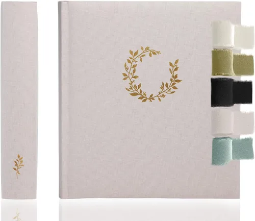 Miniatura 11 de La Lente - Álbum de recortes premium – Álbum de fotos con espacio para escribir – 100 páginas para múltiples tamaños 4x6, 5x7, 6x8, 8x10 – Capacidad