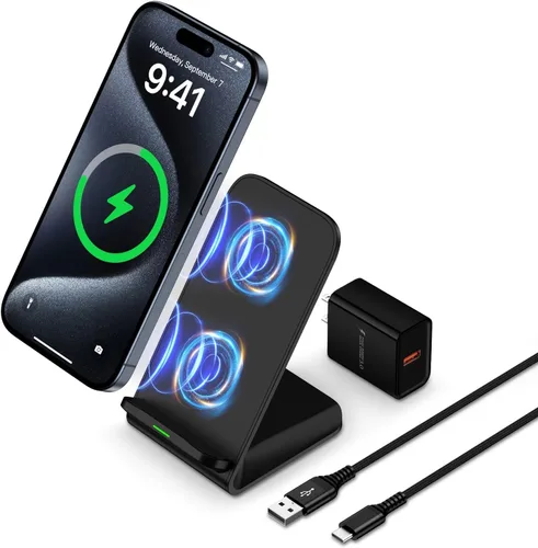 Estación de carga inalámbrica de 15 W inalámbrica rápida para Motorola Edge 60 Stylus/Edge 2024/Moto G Power 2025/50 Neo/Edge+ 2023/Edge 50