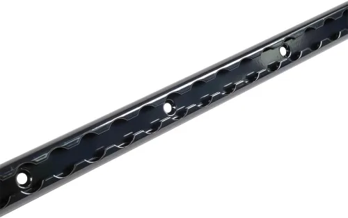 Miniatura 3 de Mytee Products Aluminio resistente de 4 pies L-Track recubierto de polvo negro (8) y perno con anillo recubierto de polvo negro (32) Sistema