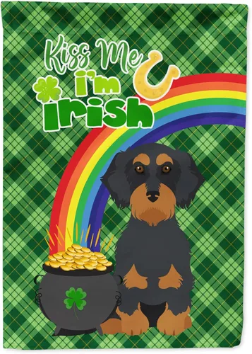 Miniatura 41 de Caroline's Treasures WDK4731GF - Bandera decorativa para jardín del día de San Patricio, color negro y tostado, Airedale Terrier, para jardín