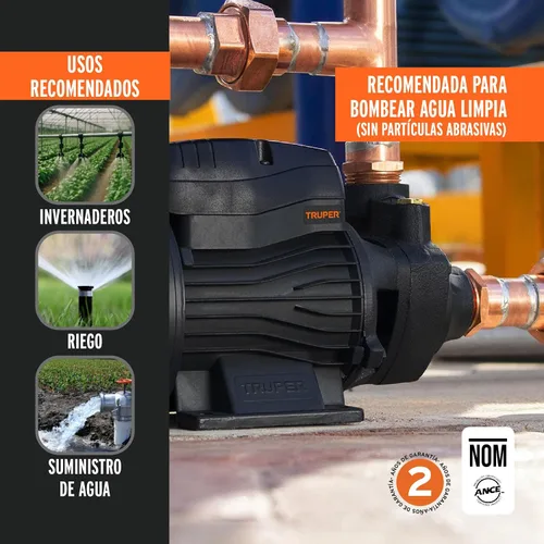 Miniatura 6 de Bomba periférica agua eléctrica 1/2 HP