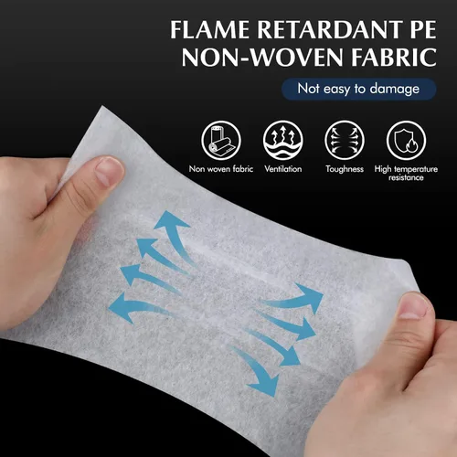 Miniatura 5 de HEMOTON 2 rollos de filtros de campana extractora hojas de tela no tejida filtro de grasa reemplazo anti aceite filtro de papel adhesivo a prueba