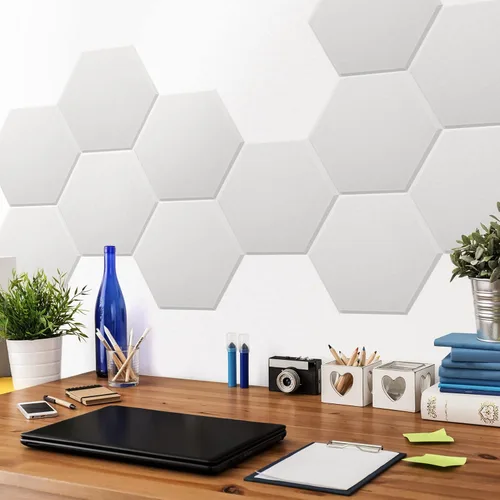 Miniatura 7 de Art3dwallpanels Paquete de 12 paneles acústicos autoadhesivos, paneles de pared insonorizados de 14" X 12" X 0.4", paneles de absorción de sonido