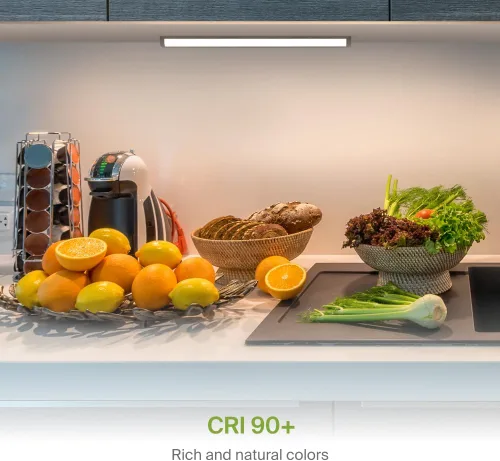 Miniatura 4 de ASD Iluminación LED para debajo del gabinete color bronce, 45,7 cm 8W 715 lm, luces regulables cableadas para debajo del gabinete para cocina