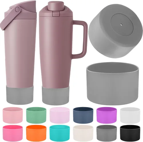 Miniatura 11 de Mity rain 2 piezas de botas protectoras de silicona para botellas y vasos FreeSip Sway de Owala de 30 oz y 40 oz - Accesorios para owala, mejora