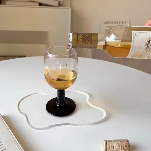 Miniatura 6 de 3 posavasos acrílicos irregulares en forma de nube, posavasos transparentes lindos para protección de mesa, decoración del hogar para mesa auxiliar