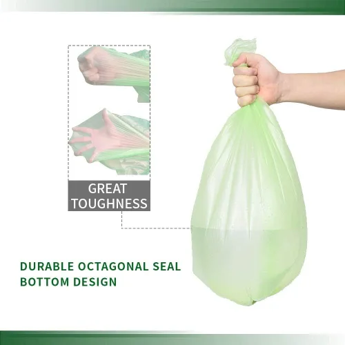 Miniatura 3 de Bolsas de basura pequeñas, bolsas de basura biodegradables extragruesas de 2.6 galones, bolsas de basura degradables y reciclables para cocina