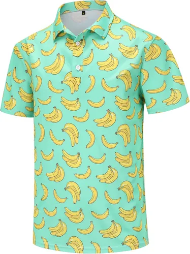 Miniatura 49 de Camisas de golf para hombre, Dry Fit, camisa de golf de manga corta, divertidas camisas polo de golf