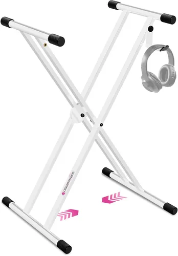 Miniatura 7 de Liquid Stands Soporte para teclado de piano, estilo X, ajustable y portátil, resistente para niños y adultos, se adapta a pianos eléctricos de 54