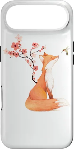 Miniatura 27 de The Cute Fox and Hummingbird Cherry Blossom Flower Present Case for iPhone 17