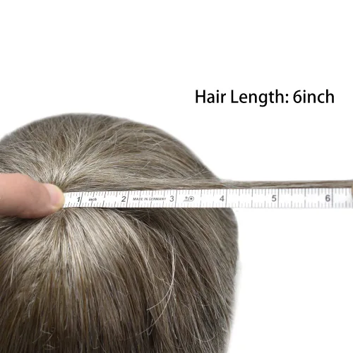 Miniatura 30 de Toupee para hombres nudos blanqueados hombres toupee hairpieces europeo virgen sistema de reemplazo de cabello humano suave encaje francés hombres