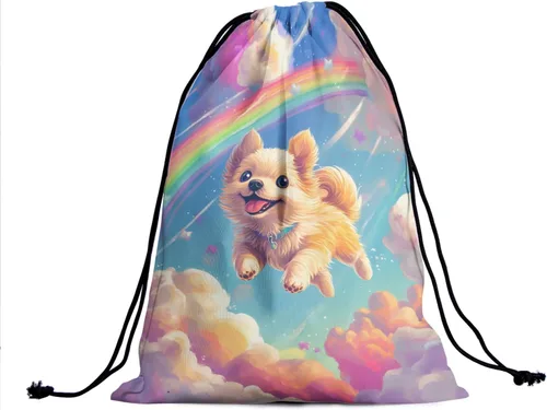Miniatura 233 de Bolsa de agarre de gimnasia de piel de animal, bolsa de gimnasia con cordón ajustable, bolsa de cuerda para fauna silvestre, Mariposas Galaxy