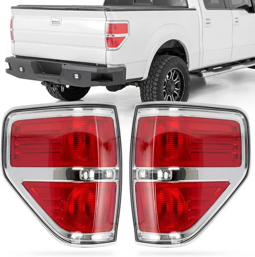 RANSOTO F150 Luz Trasera Compatible con 2009 2010 2011 2012 2013 2014 Ford F-150 Luz de Freno Trasera Izquierda, Conductor y Derecha, Pasajero Luz