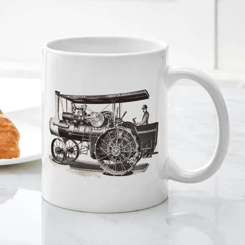 Miniatura 6 de CafePress Baker Steam Tractor Mug Taza de café de cerámica de 11 oz (11.0 fl oz)