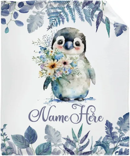 Miniatura 19 de Manta personalizada para bebé, manta de gato con nombre, manta personalizada de franela suave para bebés, regalo de cumpleaños, 30 x 40 pulgadas