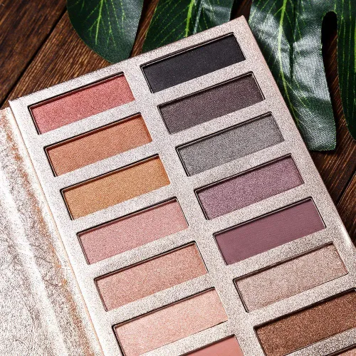 Miniatura 4 de UCANBE Paleta de sombras para ojos en tonos nude de 20 colores, sombras de ojos de alta pigmentación con acabados mate, brillantes, metálicos, larga