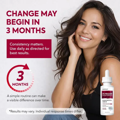 Miniatura 4 de Kit de crecimiento del cabello de minoxidil al 5% para hombres y mujeres: suero de tratamiento de regeneración de barba minoxidil extra fuerte
