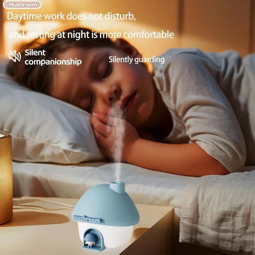 Miniatura 4 de Humidificador para dormitorio, humidificador portátil, humidificadores de bebé con 7 modos de iluminación de ambiente de puesta de sol y 2 modos