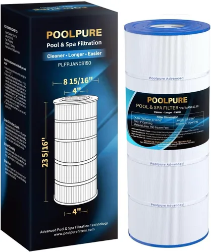 POOLPURE PLFPJANCS150 - Filtro de piscina que reemplaza a Jandy CS150, CCX1500RE, CC1500RE, X-Stream 150, R0462300, PJANCS150, Ultral-B3, Unicel