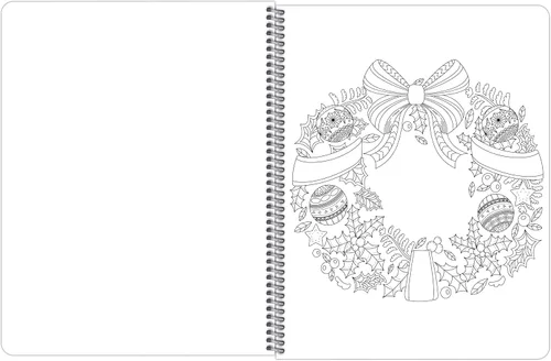 Miniatura 3 de Libro para colorear de Navidad para adultos (encuadernado lateralmente)