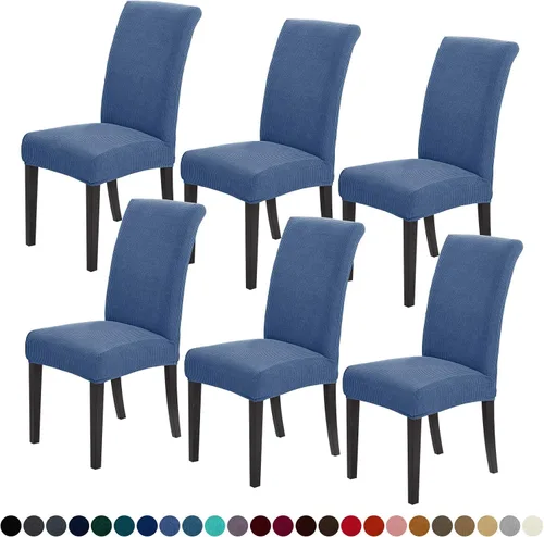 Miniatura 50 de Joccun Fundas para Sillas de Comedor Juego de 2, Fundas Elásticas para Sillas de Comedor Fundas para Sillas de Comedor Protector de Asiento, Funda