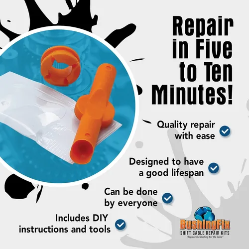 Miniatura 3 de Juego de reparación de cable de cambio de transmisión Bushing Fix NI1KIT