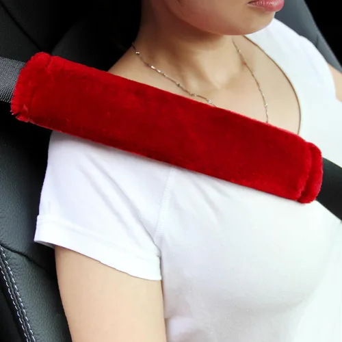 Miniatura 12 de Amooca Funda universal para cinturón de seguridad de piel sintética suave para automóvil, camión, SUV, avión, almohadilla para cinturón de seguridad