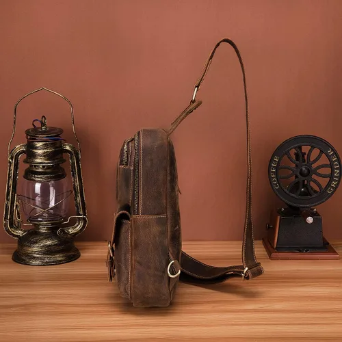 Miniatura 5 de Le'aokuu Al aire libre Casual Viaje Senderismo Crossbody Pecho Sling Bag Rig Una Correa De Hombro Bolso Mochila 1315
