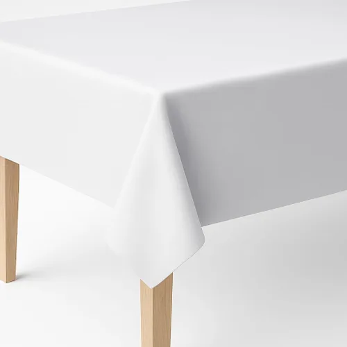 Miniatura 2 de SOFINNI - Mantel a cuadros de vinilo en negro y blanco, mantel trasero de franela impermeable, cubierta de mesa limpia para mesa de comedor