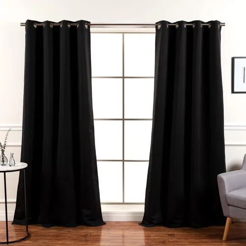 Miniatura 27 de Best Home Fashion Cortinas Opacas 2 Paneles - Tratamiento de Ventana con Aislamiento Térmico Premium Cortinas Opacas para Dormitorio - Parte Castaño