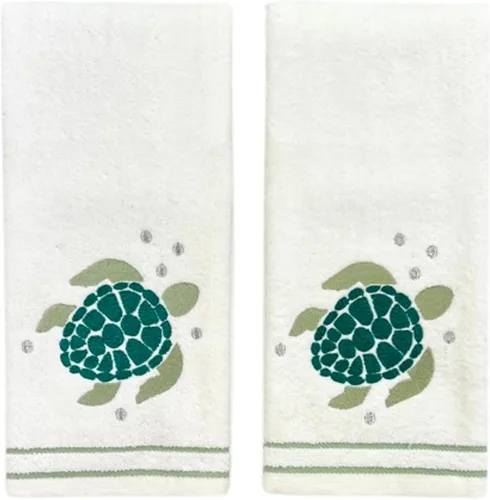 Miniatura 29 de Serafina Home Toallas de mano náuticas para huéspedes: Coastal Love Anchors The Soul, 2 piezas suaves y absorbentes