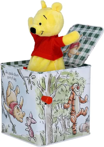 KIDS PREFERRED Disney Baby Winnie The Pooh Jack-in-The-Box - Juguete musical para bebés, multicolor, 6.5 pulgadas