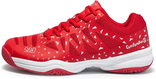 Miniatura 2 de Jakcuz Zapatos de tenis de bádminton para hombres y mujeres, zapatos de raqueta, tenis de voleibol para entrenamiento de cancha en interiores