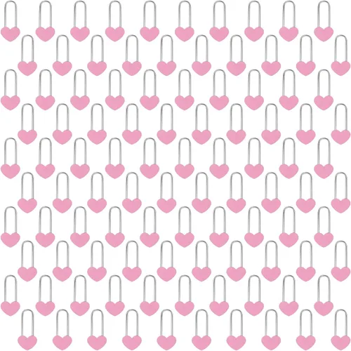 Miniatura 39 de Candado de amor VeYocilk de 3.5" 50mm en forma de corazón, candado de corazón negro para deseos de amor, ideal para bodas, San Valentín