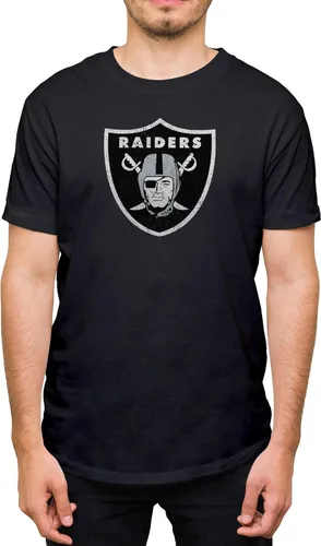 Miniatura 25 de Hybrid Sports NFL - Distressed Team Logo - Officially Licensed Adult Short Sleeve Fan Tee for Men & Women Los Angeles Rams - Azul real