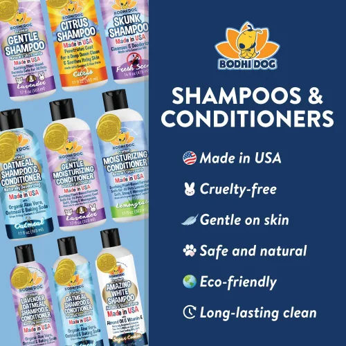 Miniatura 7 de Bodhi Dog Amazing White Shampoo para Perros - Ilumina Pelajes Blancos y Claros - A Base de Plantas - Hecho con Ingredientes Naturales - Seguro