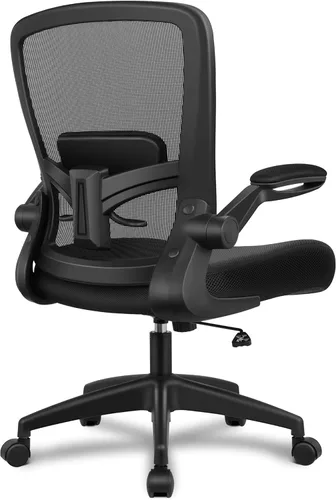 Miniatura 19 de FelixKing Silla de oficina, silla de escritorio ergonómica, sillas de malla transpirable, respaldo alto, soporte lumbar ajustable, reposabrazos Verde