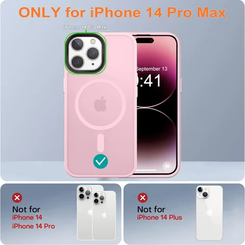 Miniatura 40 de Fuerte magnético para iPhone 11, compatible con Magsafe, [resistente a caídas de 13 pies] Funda trasera translúcida mate con sensación de piel