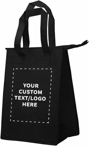 Miniatura 14 de DISCOUNT PROMOS Juego de 10/50/100 bolsas de almuerzo con aislamiento con cremallera, paquete personalizado a granel perfectas para el trabajo