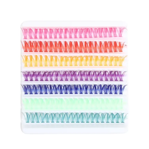 Miniatura 15 de Extensión de Pestañas DIY Efecto 3D Natural Individual 9/11/12mm Pestañas 80 Racimos Pestañas de Volumen Set Mixto, Extensión de Pestañas Caseras