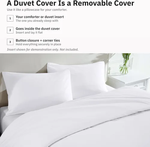Miniatura 4 de California Design Den Juego de funda de edredón de 2 piezas, tamaño individual XL/individual, ganador de Good Housekeeping Best Bedding Awards 2025