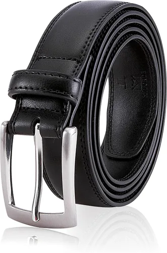 MILORDE Cinturón de vestir de cuero genuino para hombre, hecho a mano, 100% cuero de vaca, diseños clásicos y modernos para trabajo, negocios y uso