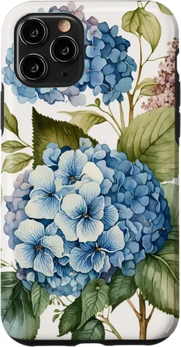 Miniatura 29 de Watercolour Vintage Blue Hydrangea with Flower Flower Case for iPhone 17