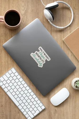 Miniatura 4 de Calcomanía de vinilo impermeable para laptop, botella de agua, cuaderno, regalo (3 unidades)