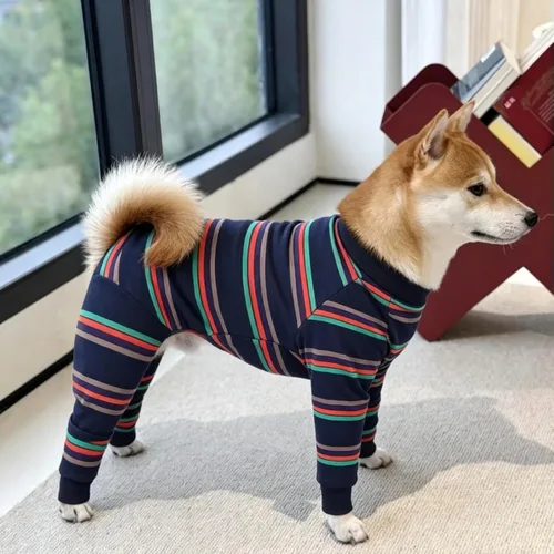 Miniatura 6 de Mono de Cirugía de Recuperación para Perros, Camisa de Recuperación para Perros de Tamaño Mediano a Grande, para Heridas Abdominales o Enfermedades