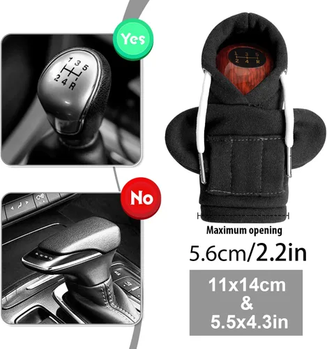 Miniatura 5 de Funda con Capucha para Pomo de Palanca de Cambios de Coche, Funda para Pomos de Palanca de Cambios, Funda para Palanca de Cambios de Coche, Lindo