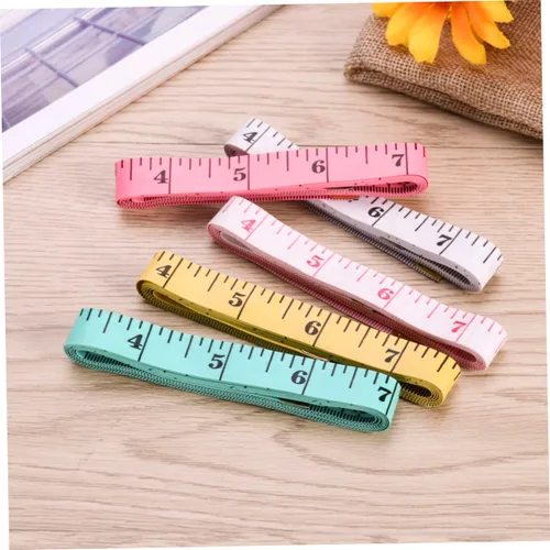 Miniatura 2 de NUOBESTY Juego de 12 piezas de cinta de regla de costura de 4.9 ft, cinta métrica retráctil, modelo de regla de costura, cinta métrica no resistente