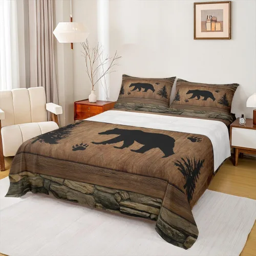 Miniatura 8 de Manfei Juego de sábanas de acuarela floral tamaño individual, juego de ropa de cama con flores botánicas, juego de sábanas de dibujos animados